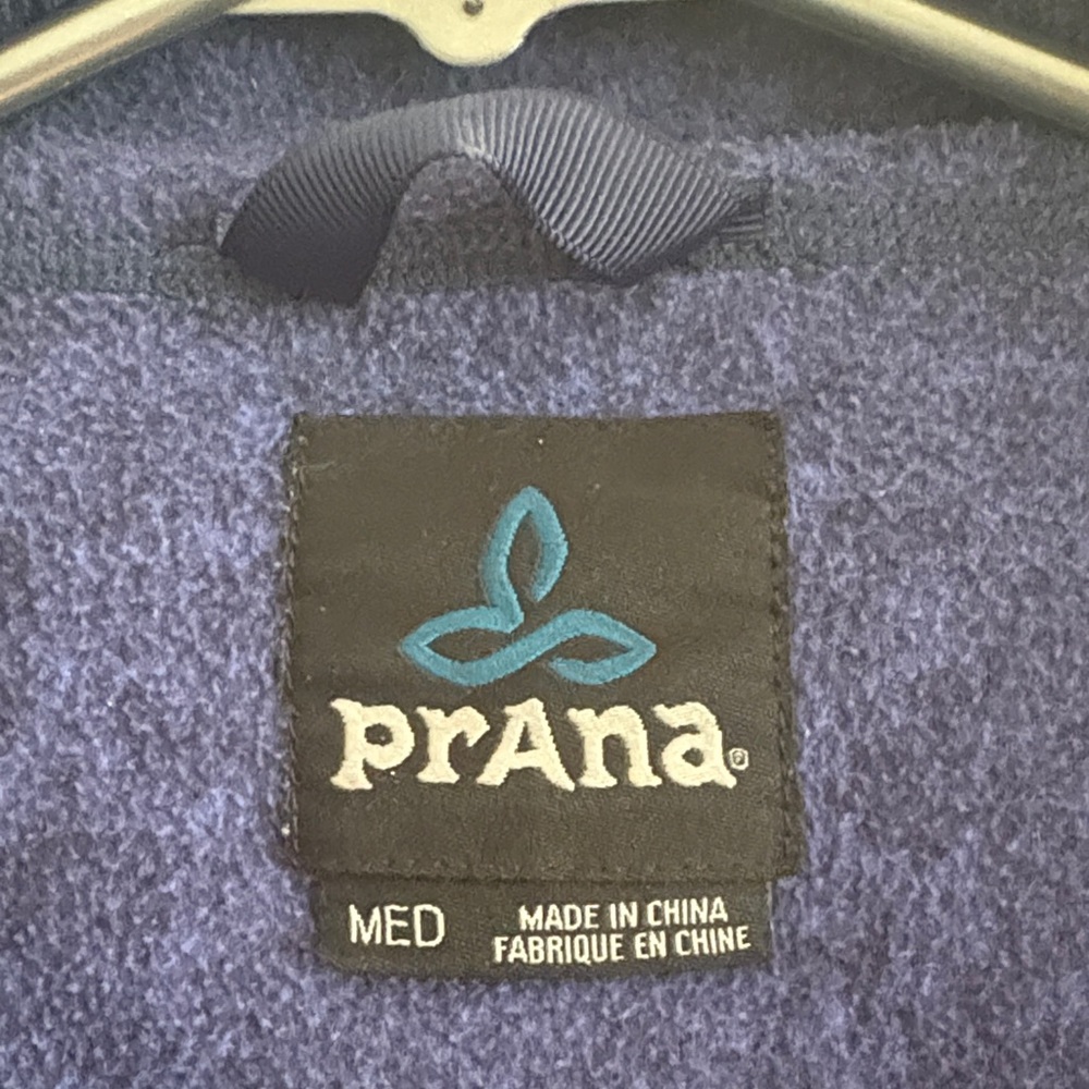 Prana Navy Blue Full-Zip Hoodie - Picture 2 of 5